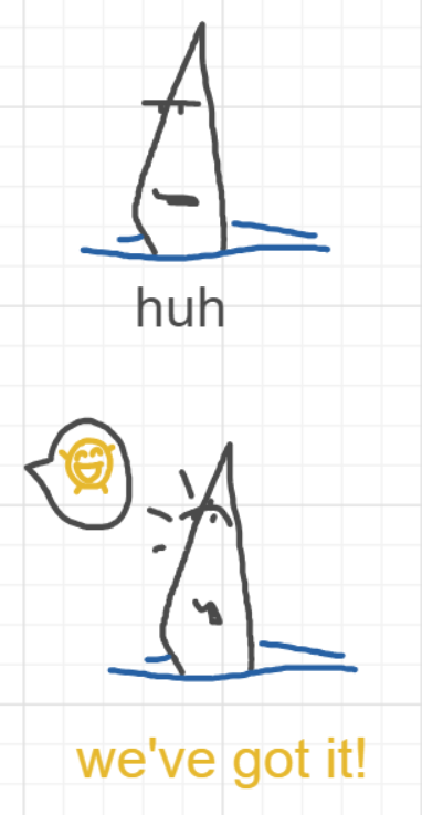 A panel from Ready Oar Knot, episode three of the Board Boards object show by Furretwalk/WalkingFurret.